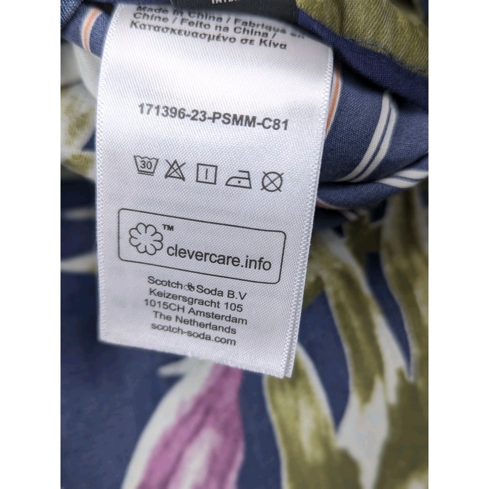 Scotch Soda Shirt Short Match Set Mens LG Top 34 Shorts Floral Vacation Beach - Picture 10 of 12